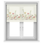 Prairie Poppy Motorised Roller Blind