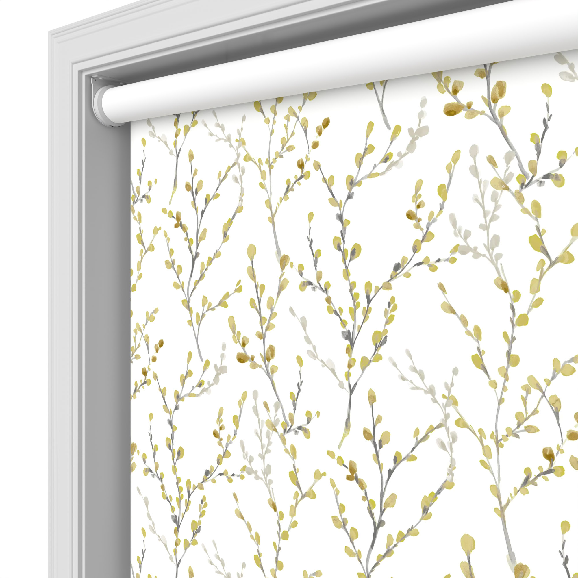 Willow Blackout Brazen Yellow Motorised Roller Blind - Image 4