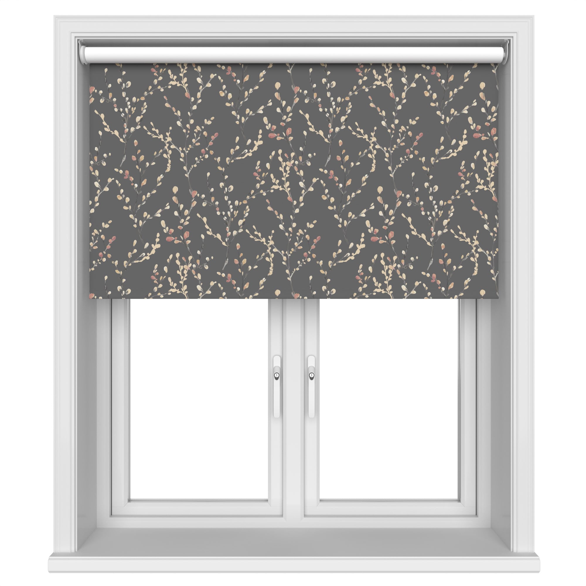 Willow Blackout Dusky Rose Motorised Roller Blind