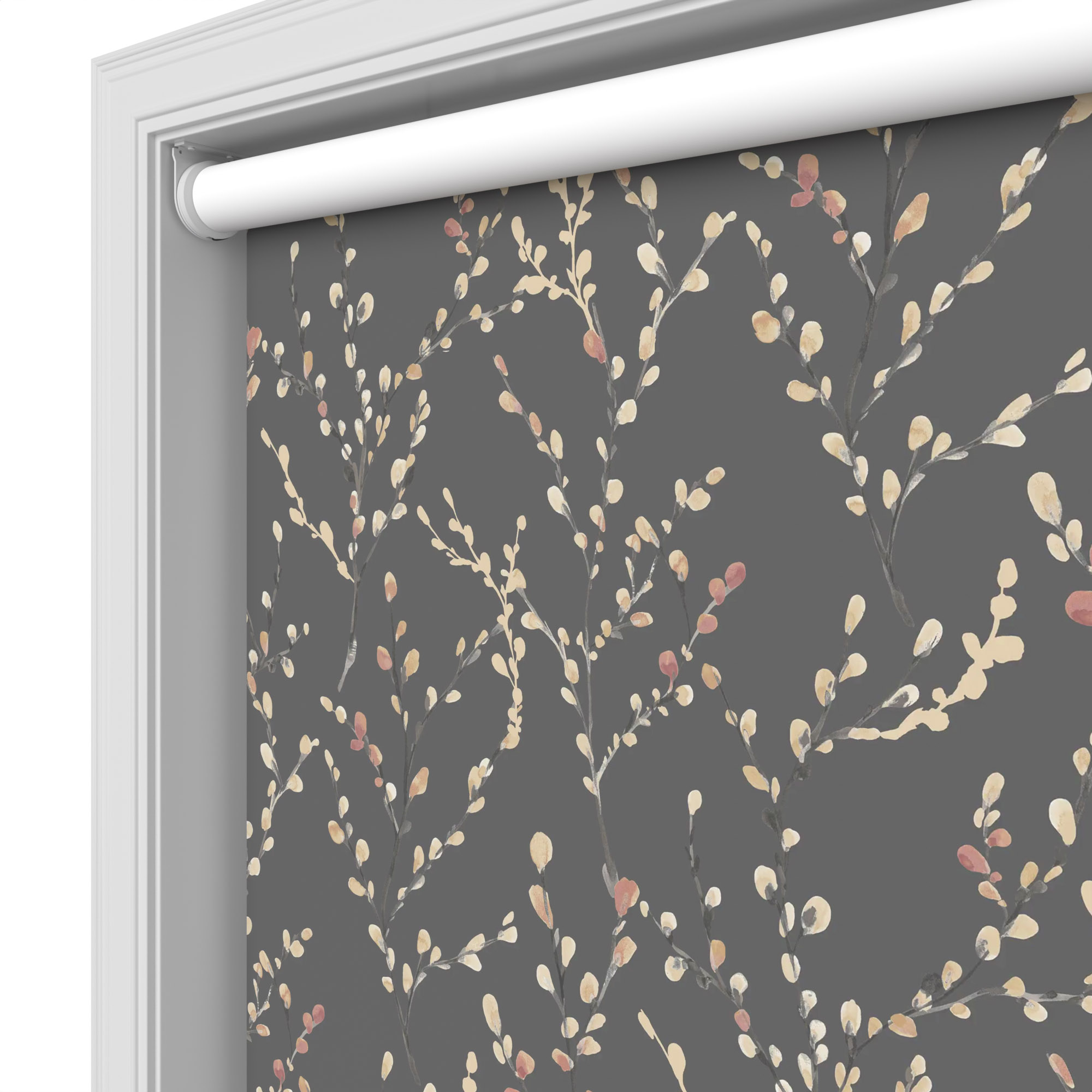 Willow Blackout Dusky Rose Motorised Roller Blind - Image 4
