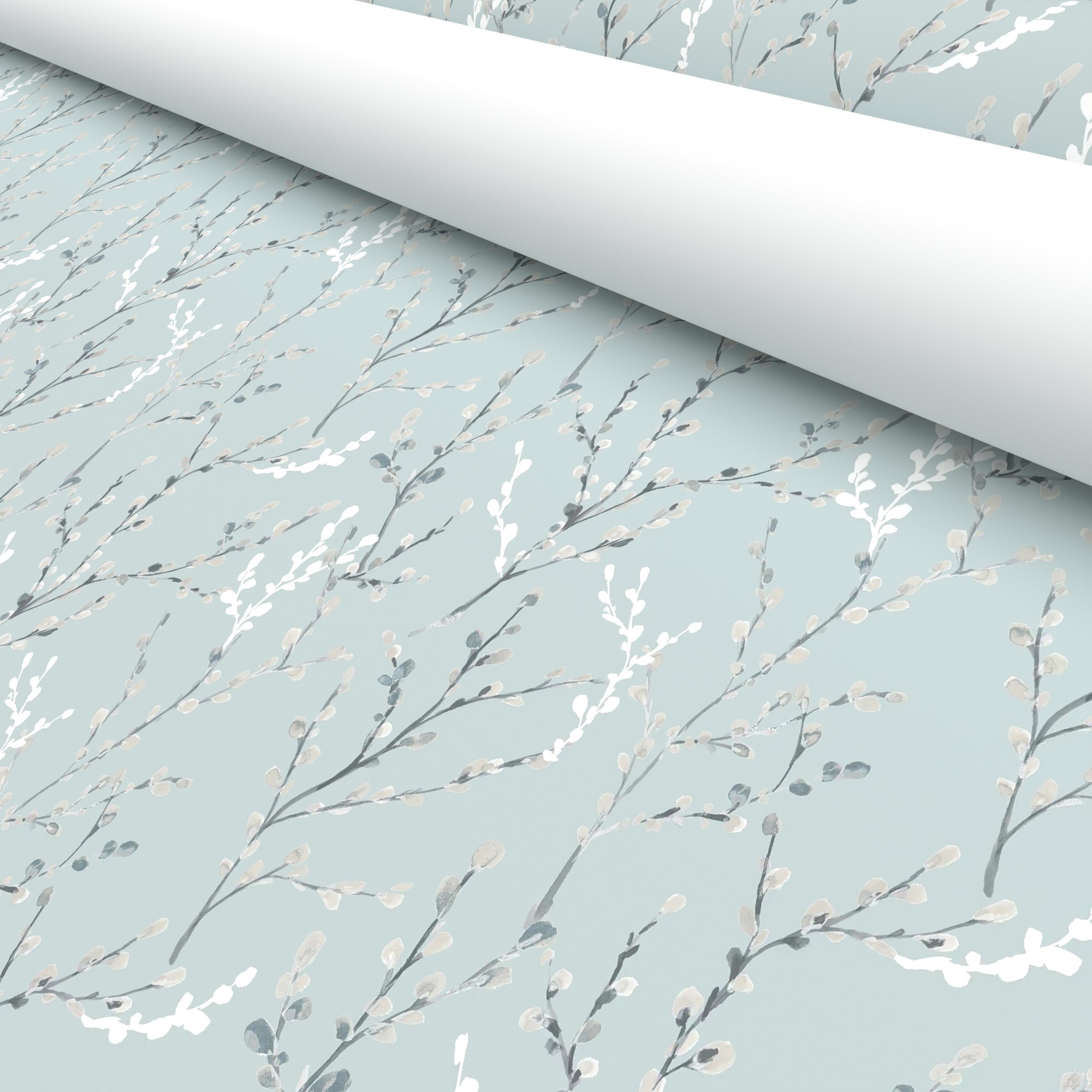 Willow Blackout Morning Mist Motorised Roller Blind - Image 5