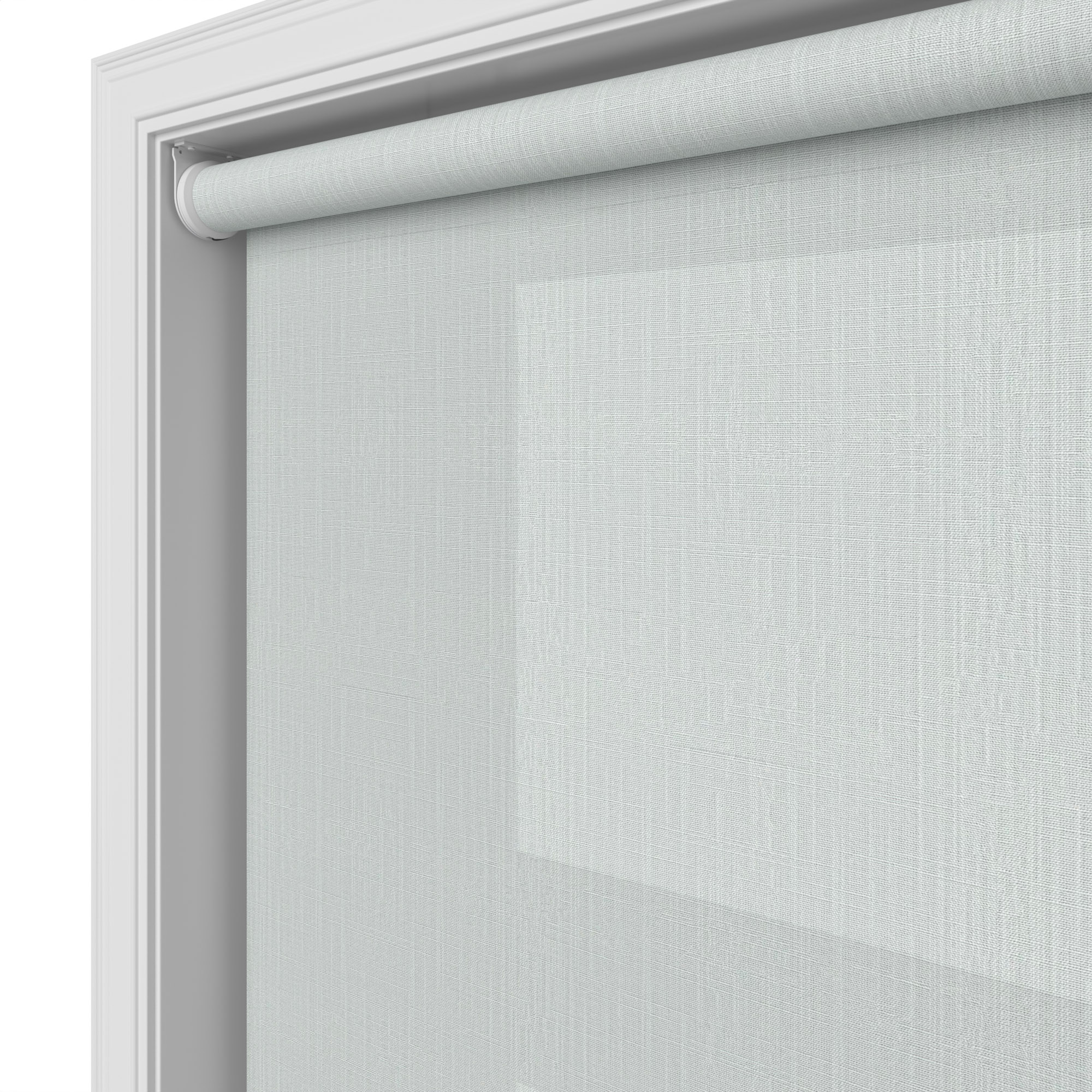 Cinder Duck Egg Haze Motorised Roller Blind - Image 4