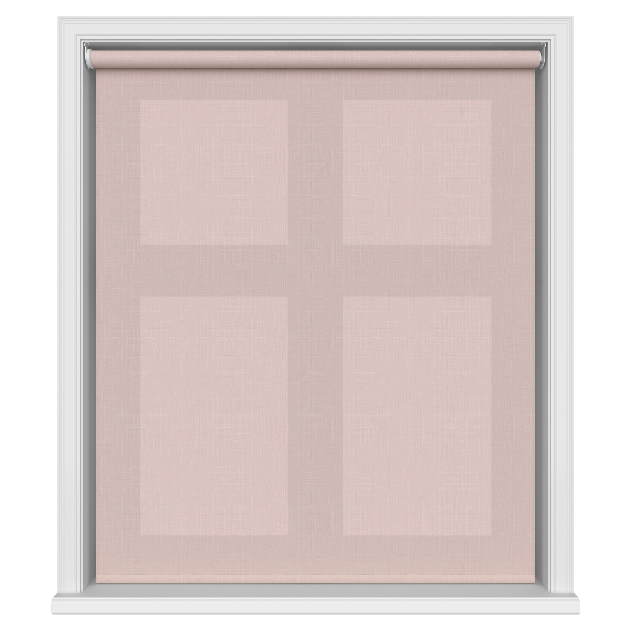 Cinder Blush Peony Motorised Roller Blind - Image 2