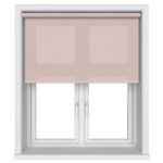 Cinder Blush Peony Motorised Roller Blind