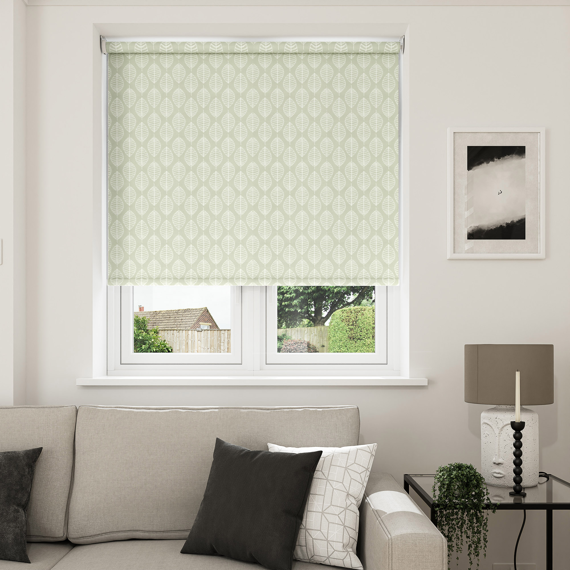 Foliage Blackout Grove Motorised Roller Blind - Image 7