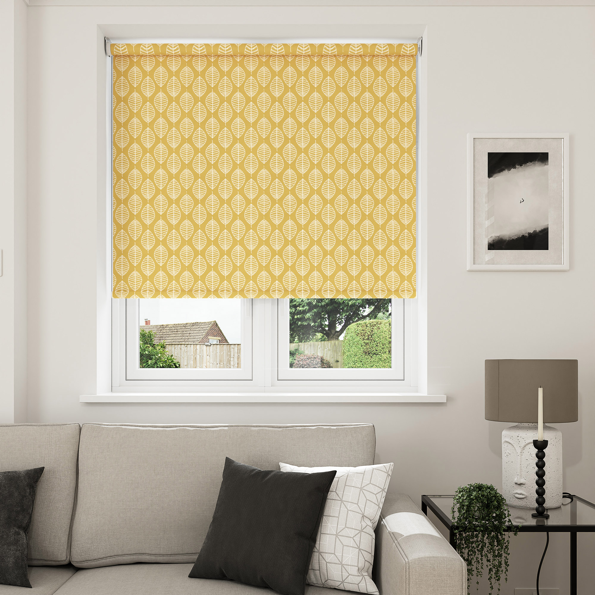 Foliage Blackout Solstice Motorised Roller Blind - Image 7