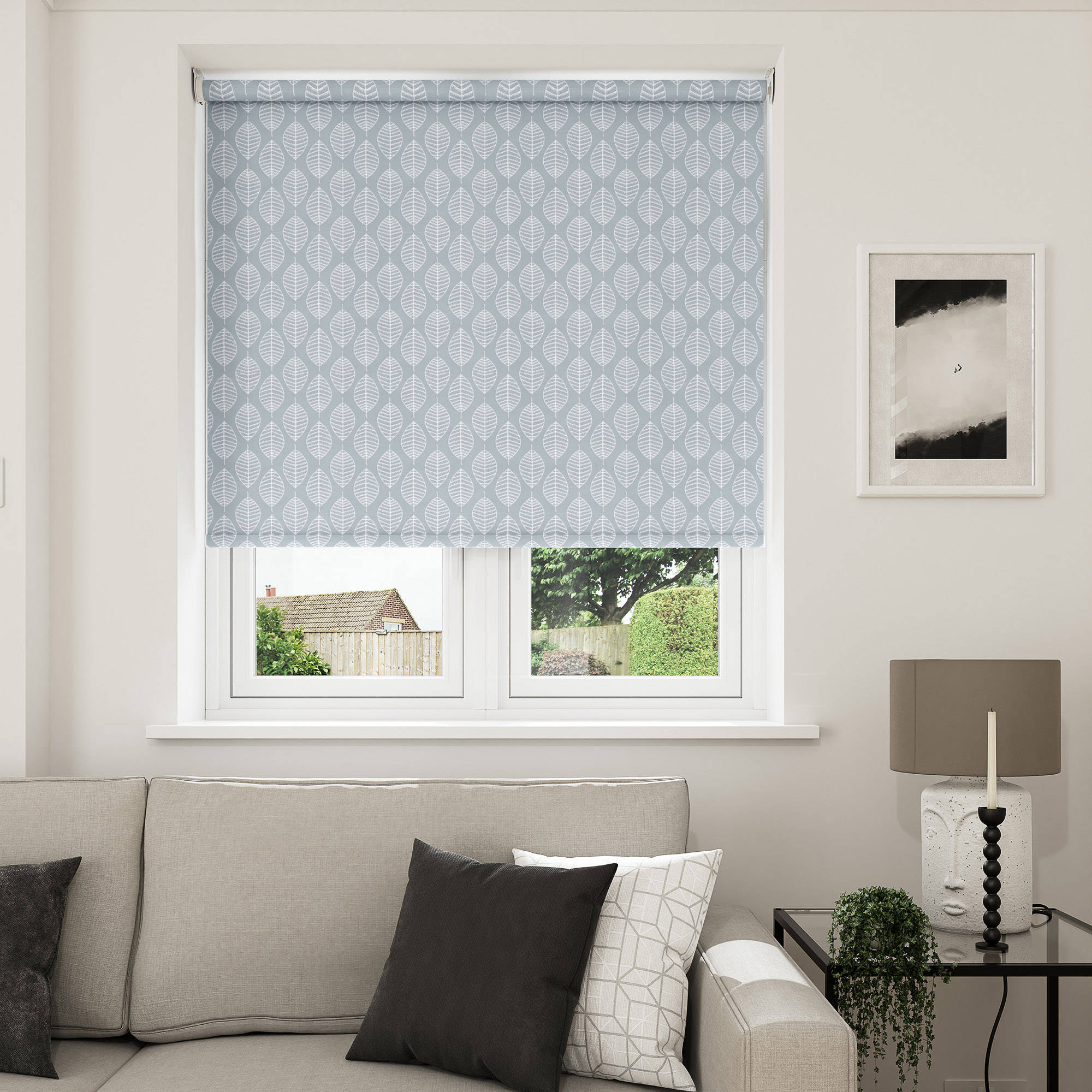 Foliage Blackout Horizon Motorised Roller Blind - Image 7