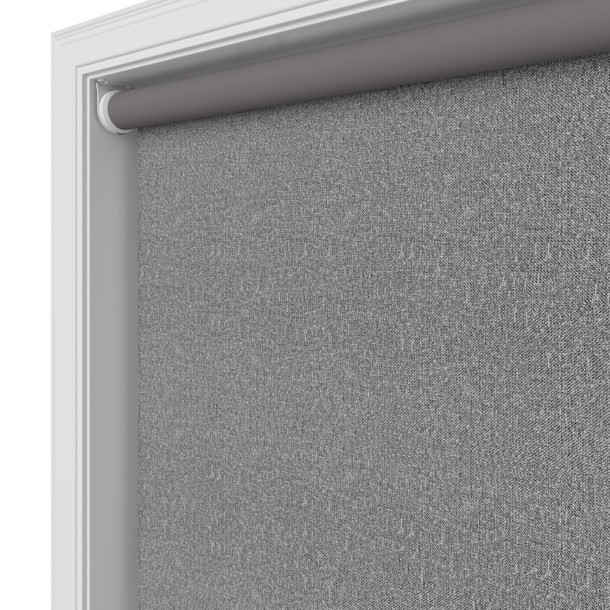 Winfield Blackout Shadow Grey Motorised Roller Blind - Image 4