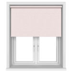 Thicket Blackout Delicate Blush Motorised Roller Blind