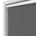 Brooklyn Blackout Graphite Motorised Roller Blind