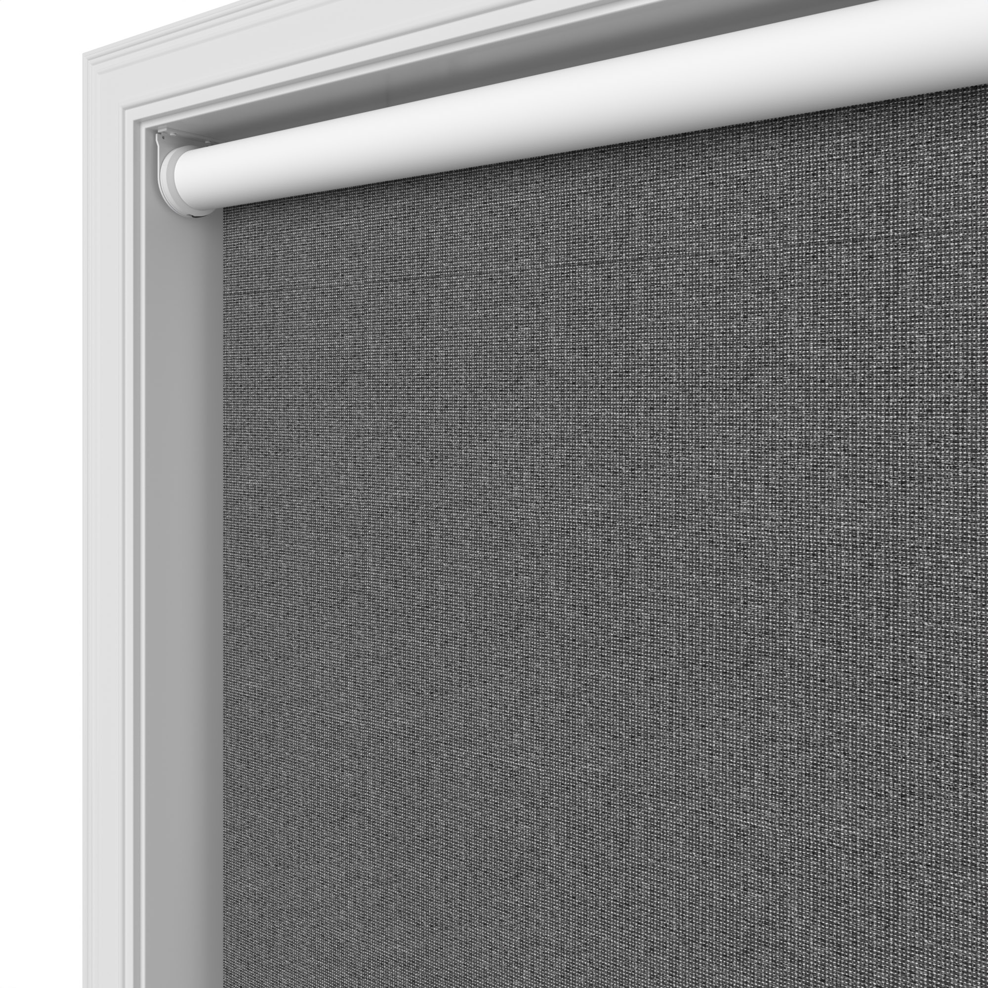 Brooklyn Blackout Graphite Motorised Roller Blind - Image 4