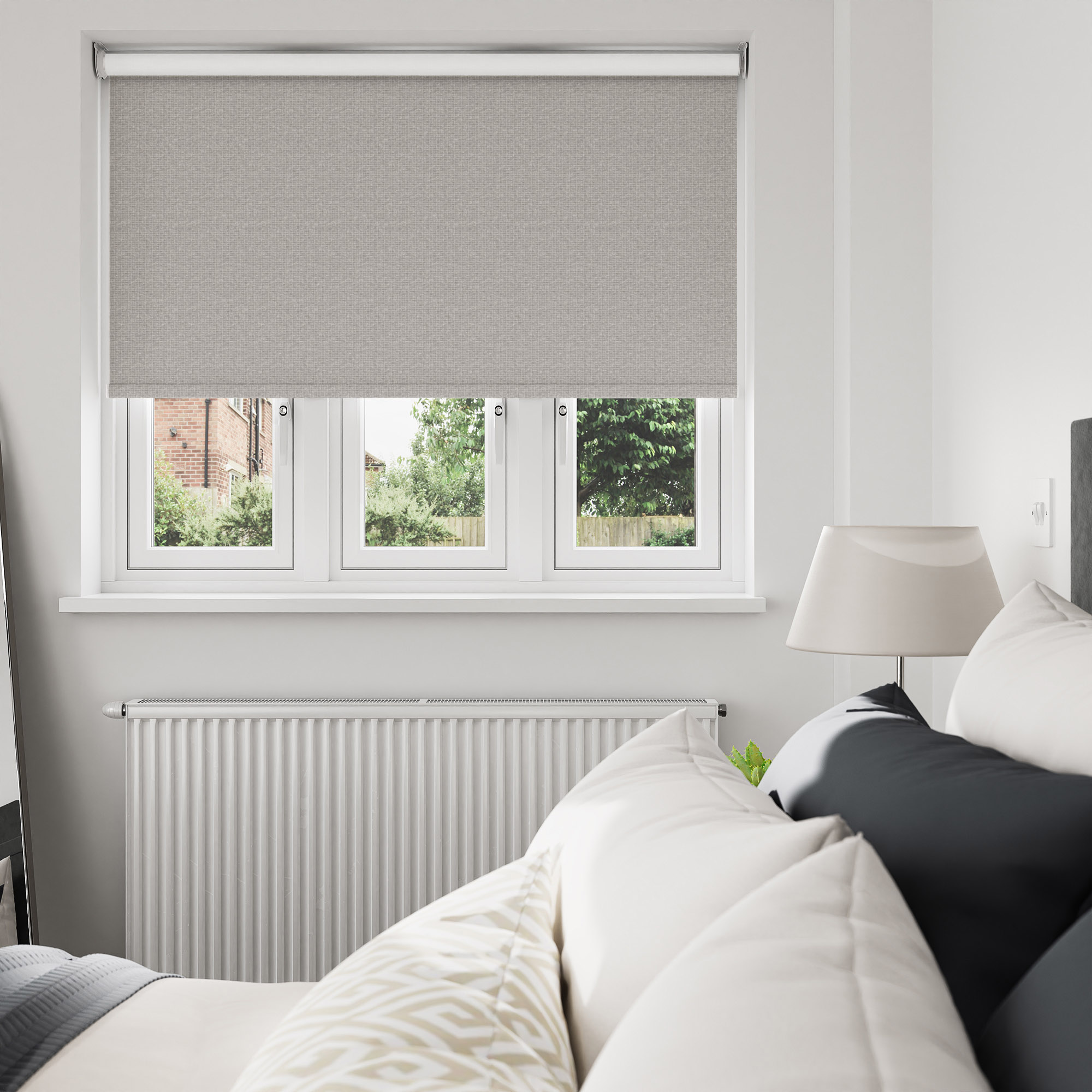 Brooklyn Blackout Gunmetal Motorised Roller Blind - Image 7