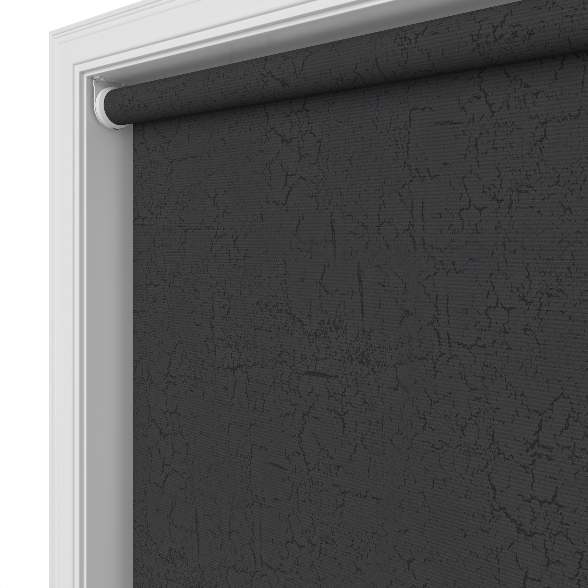 Lyon Blackout Eclipse Black Motorised Roller Blind - Image 4