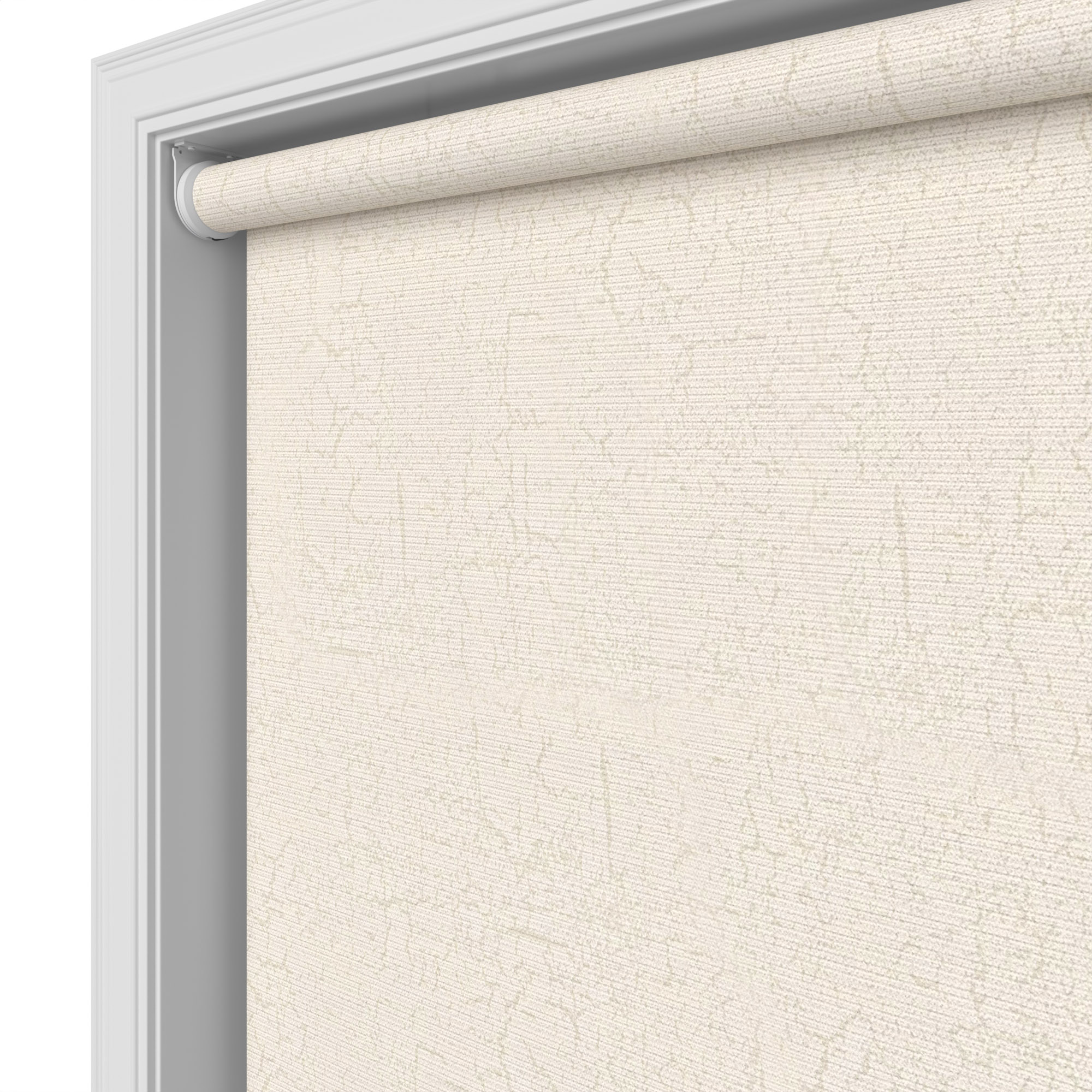 Lyon Blackout Ivory Whisper Motorised Roller Blind - Image 4