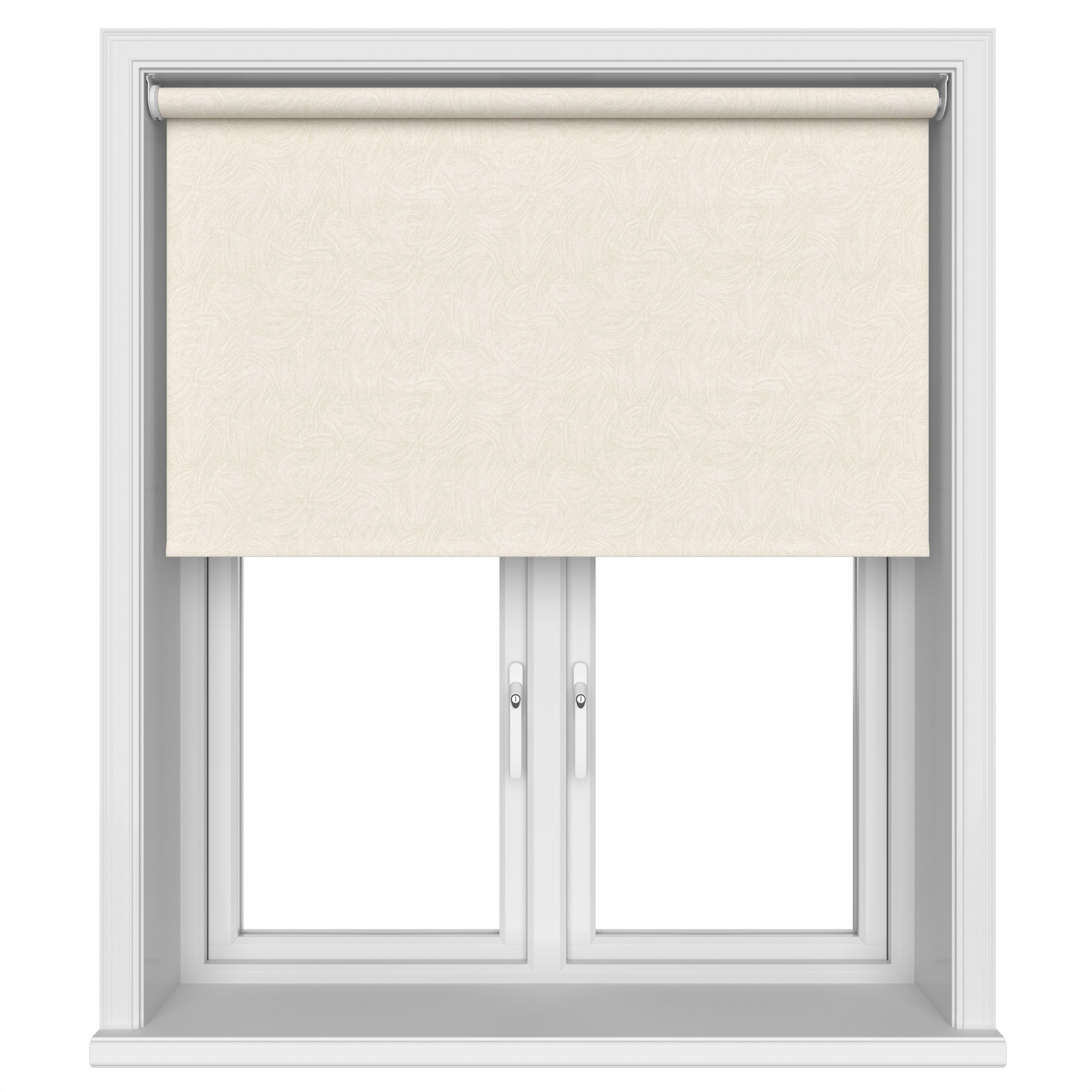 Rumba Blackout Cream Motorised Roller Blind