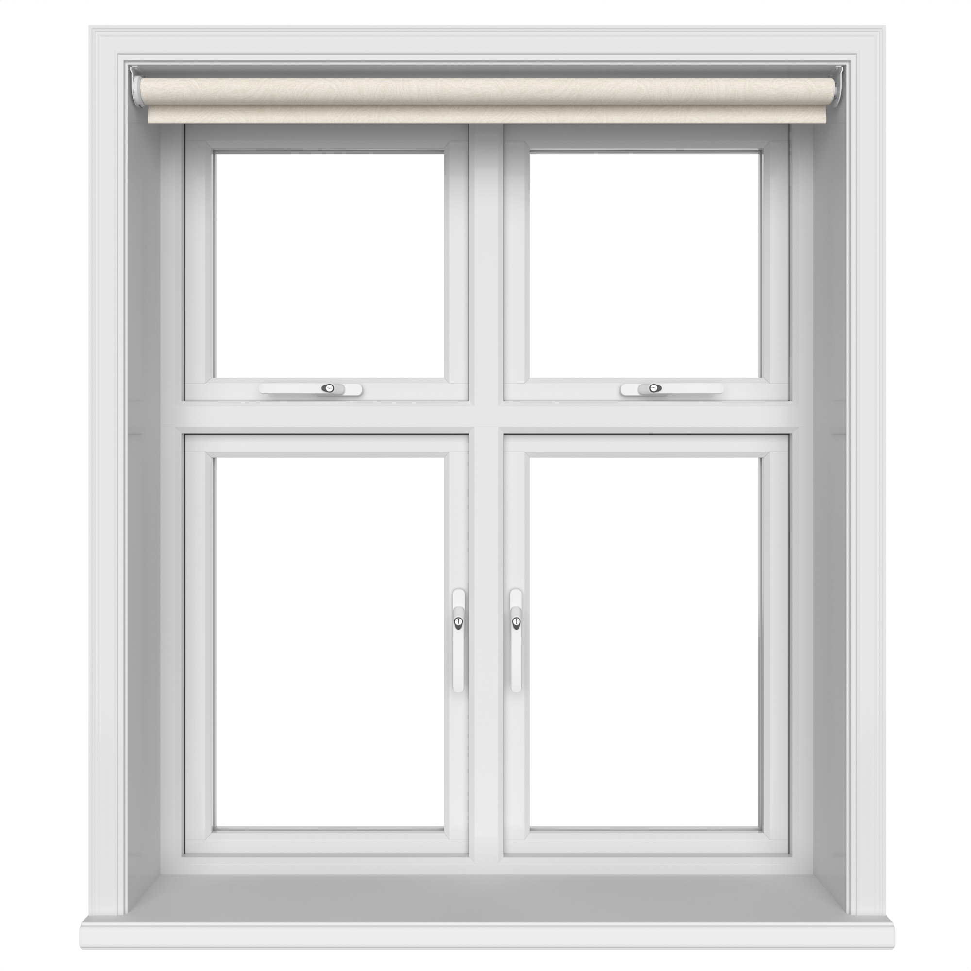 Rumba Blackout Cream Motorised Roller Blind - Image 3