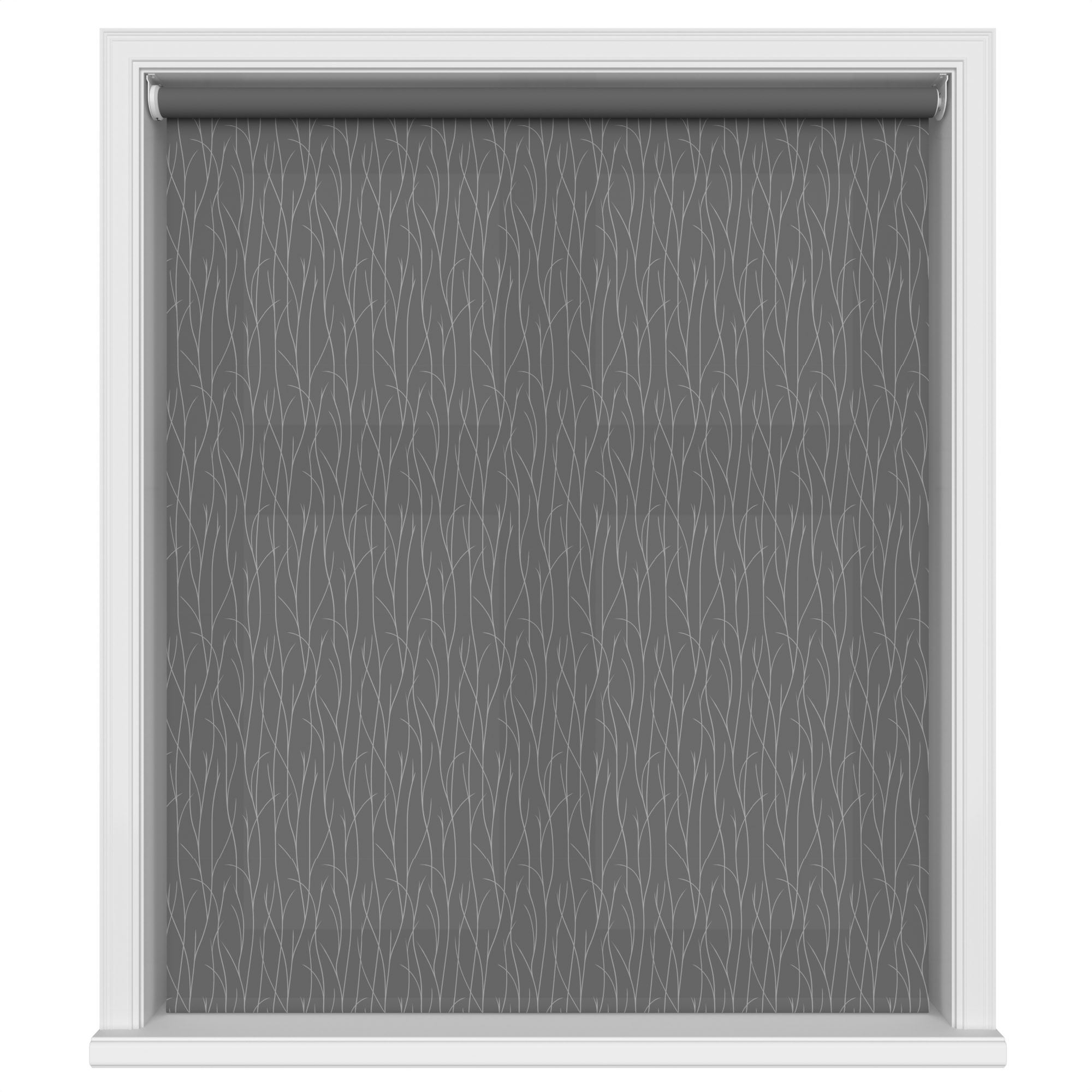 Reed Charcoal Shade Motorised Roller Blind - Image 2