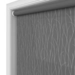Reed Charcoal Shade Motorised Roller Blind