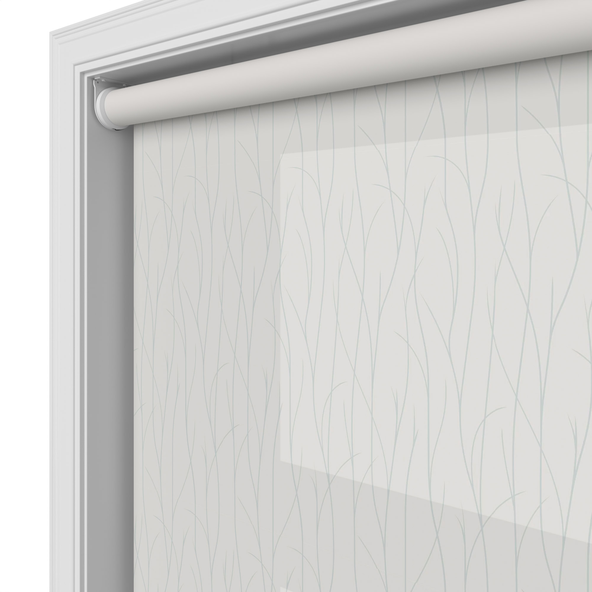 Reed Stucco Beige Motorised Roller Blind - Image 4