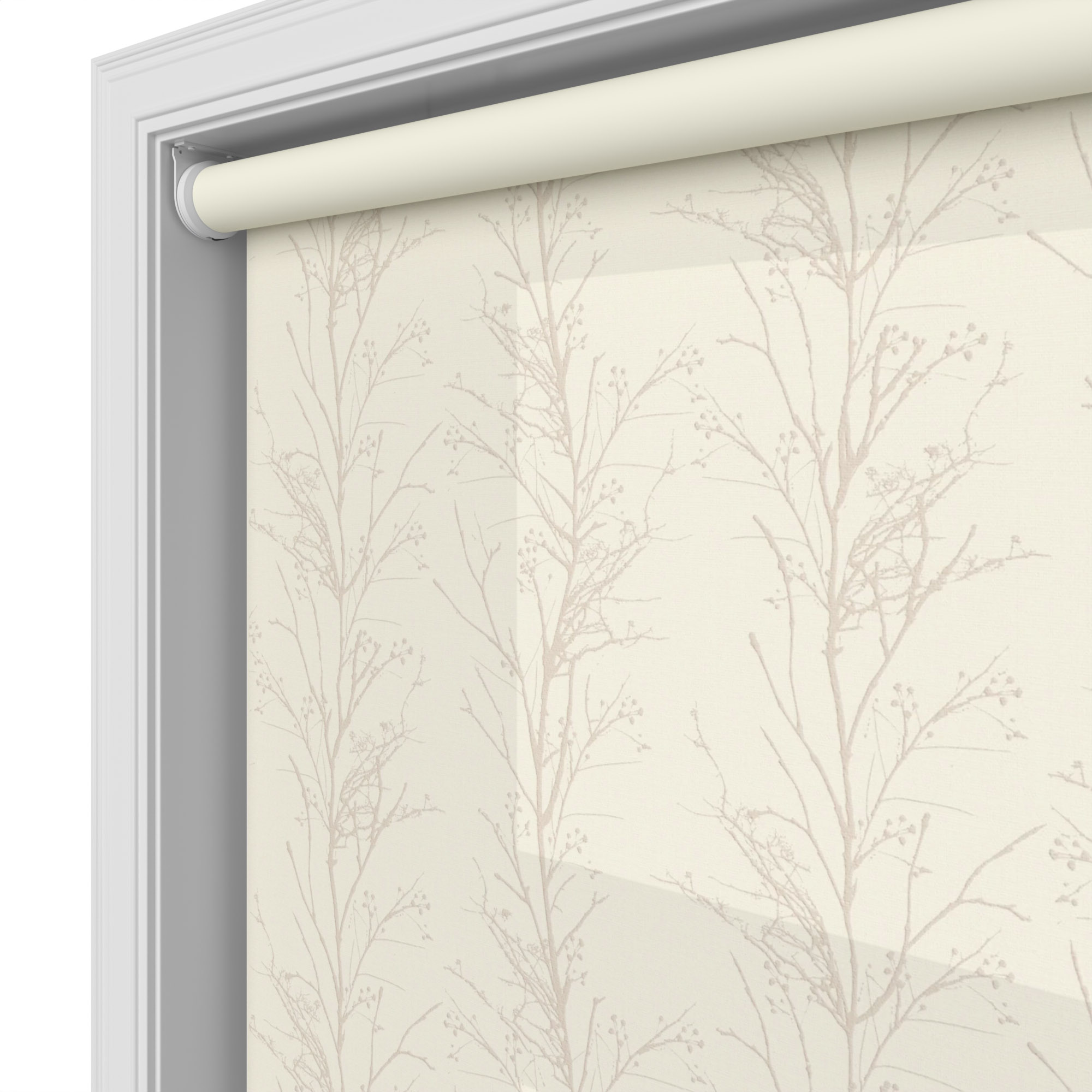 Barewood Ecru Motorised Roller Blind - Image 4