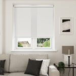 Accent Natural Chalk Motorised Roller Blind