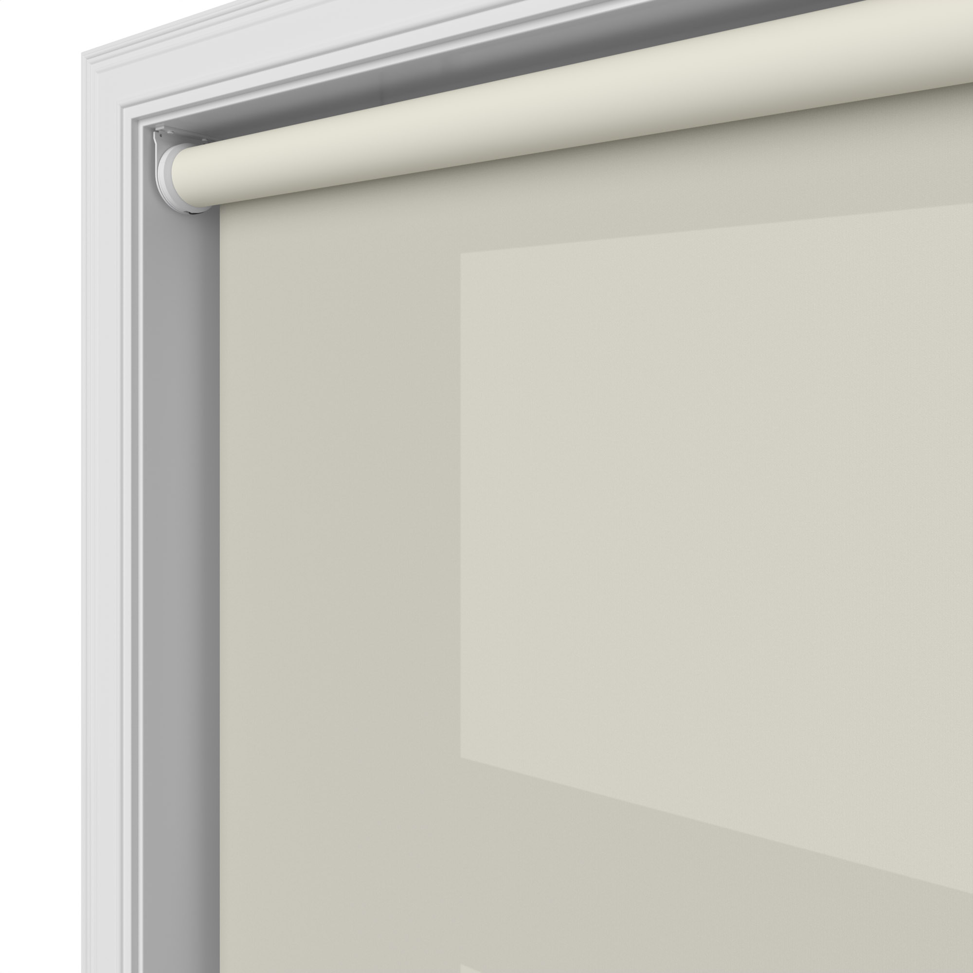 Accent Soft Ivory Motorised Roller Blind - Image 4