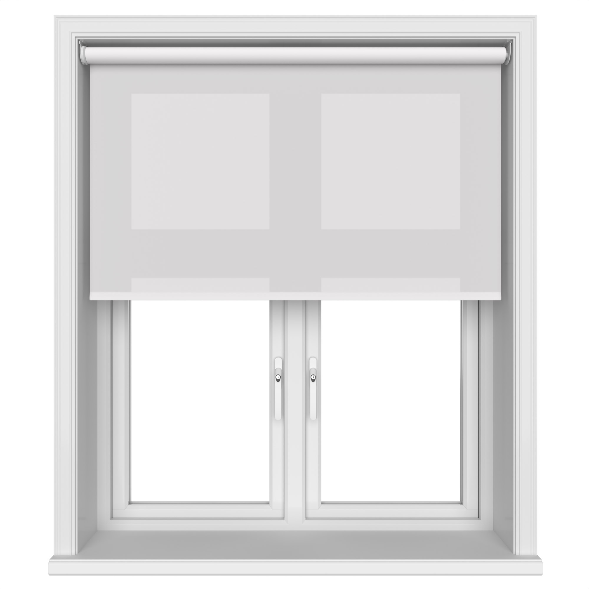 Dover Frosted White Motorised Roller Blind
