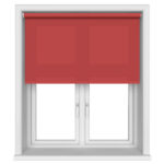 Dover Flame Red Motorised Roller Blind