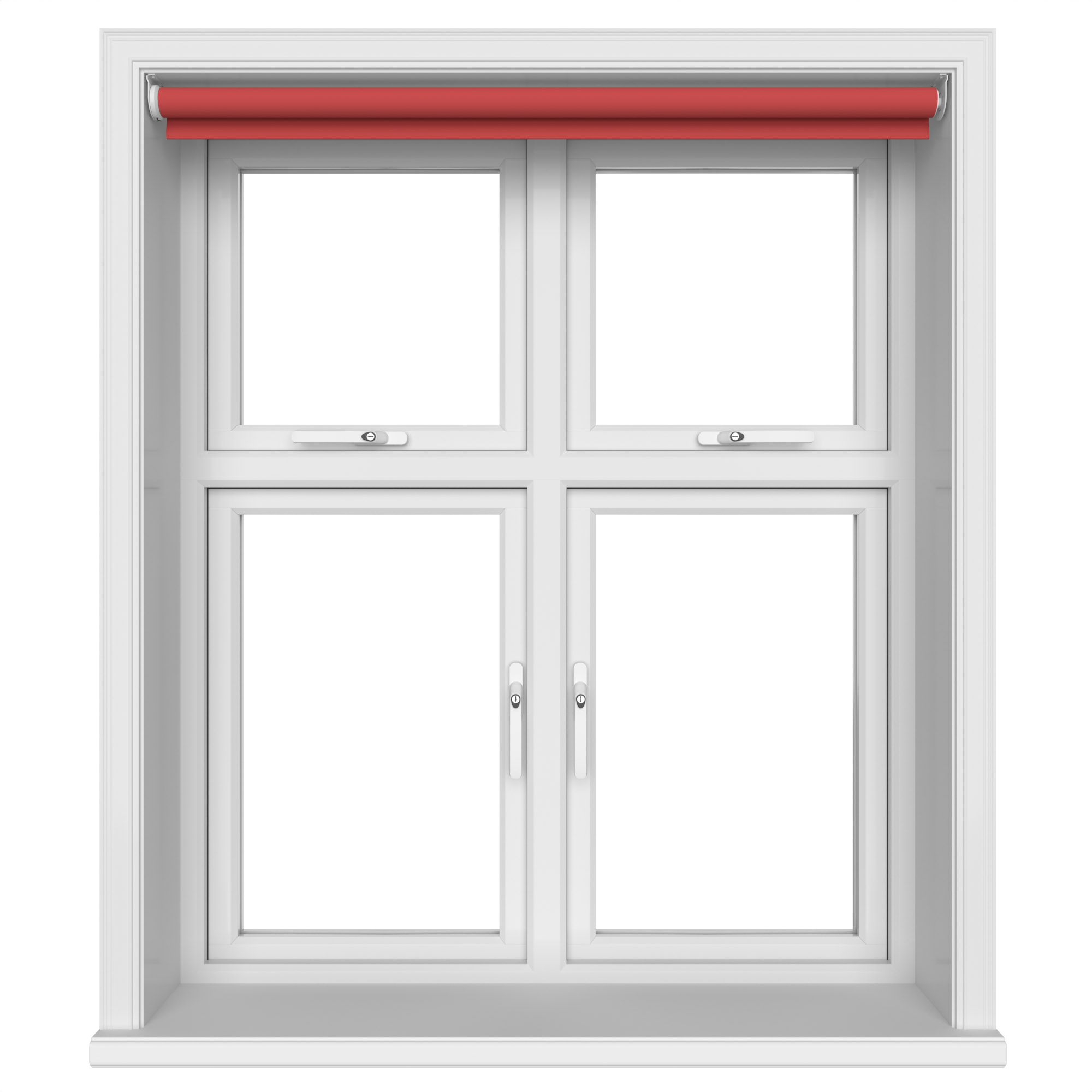 Dover Flame Red Motorised Roller Blind - Image 3