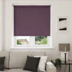 Dover Blackout Royal Plum Motorised Roller Blind