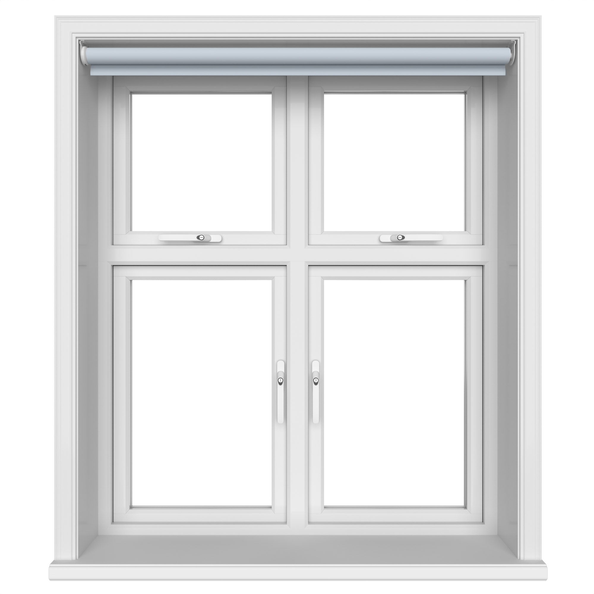 Dover Blackout Skyline Blue Motorised Roller Blind - Image 3
