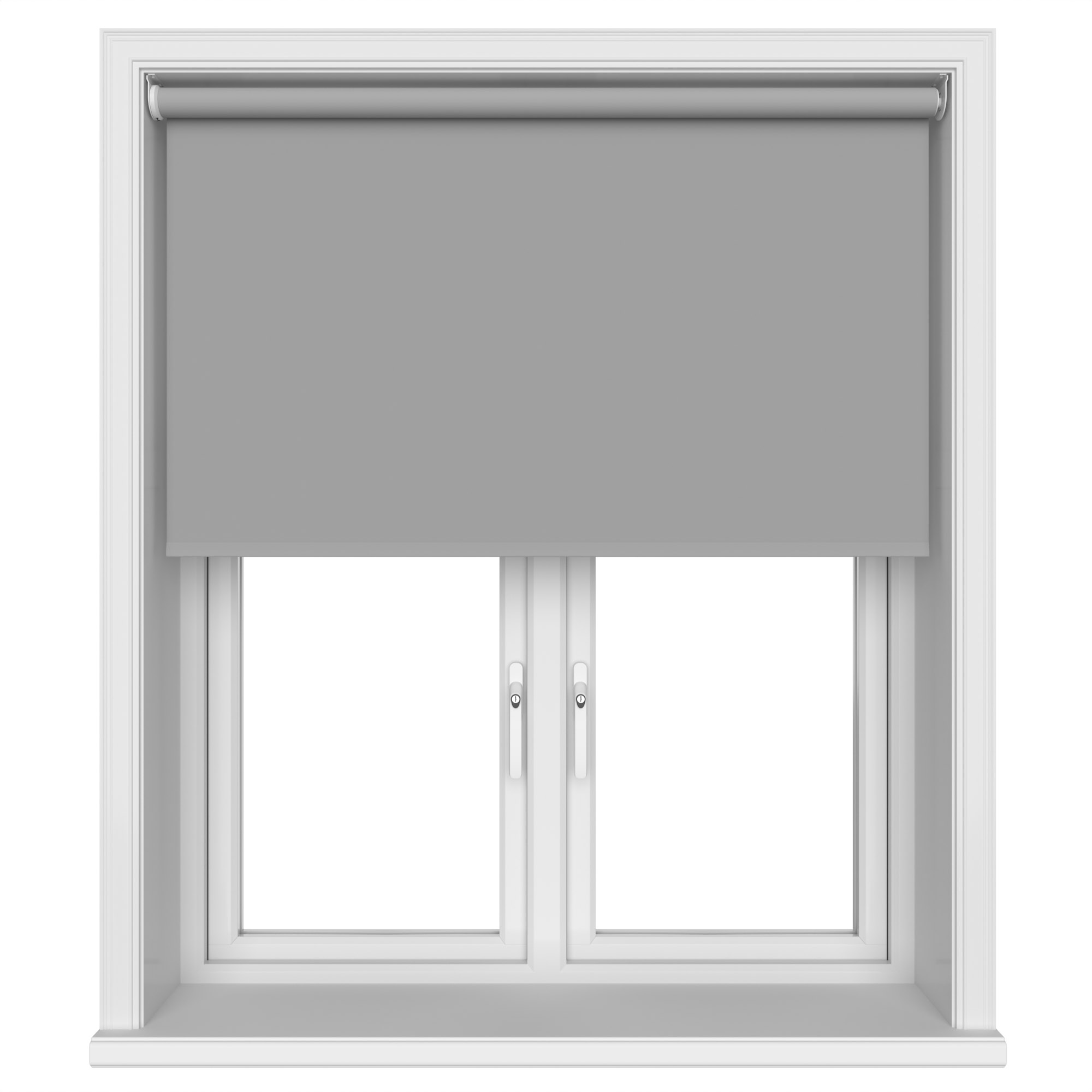 Dover Blackout Iron Grey Motorised Roller Blind
