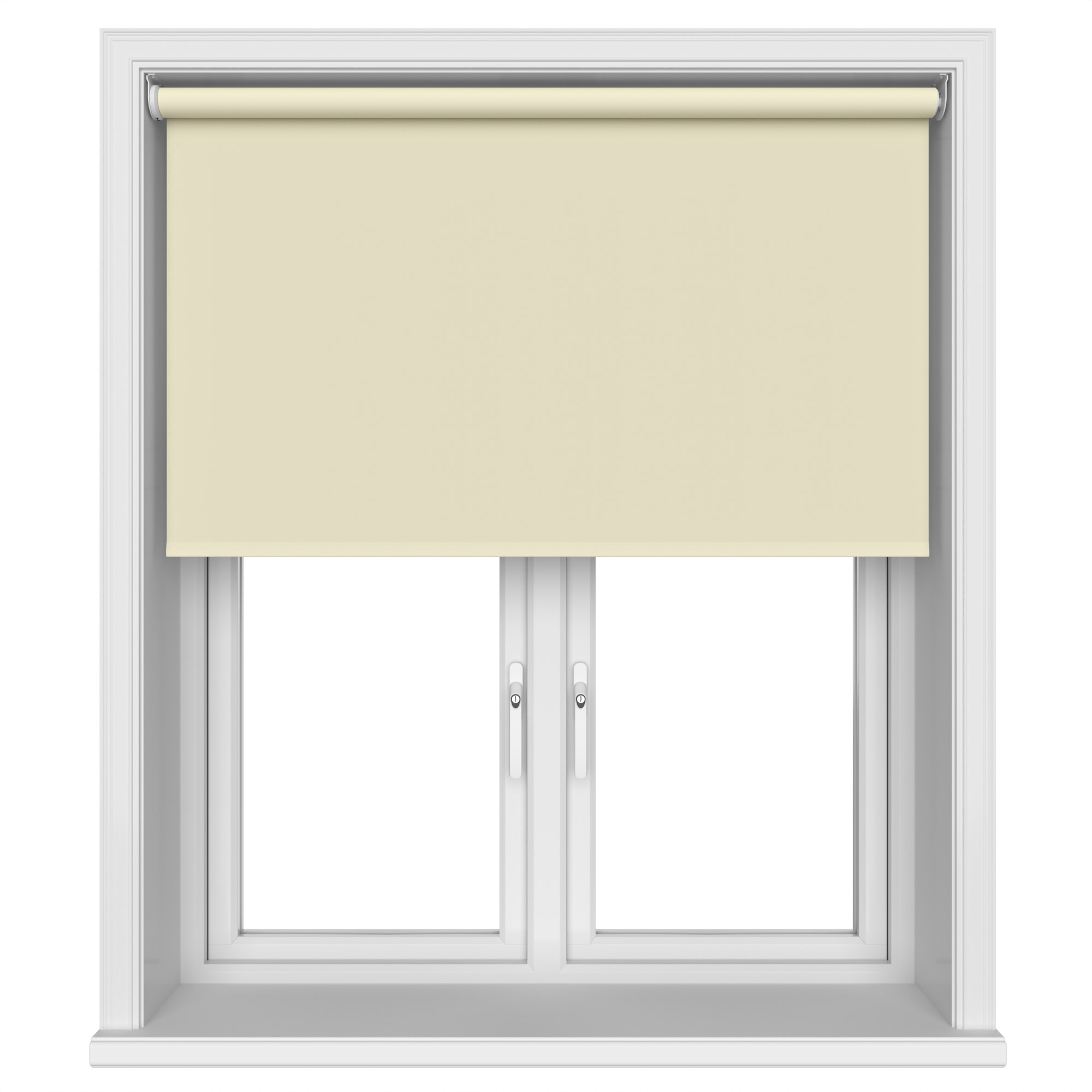 Dover Blackout Buttercream Motorised Roller Blind