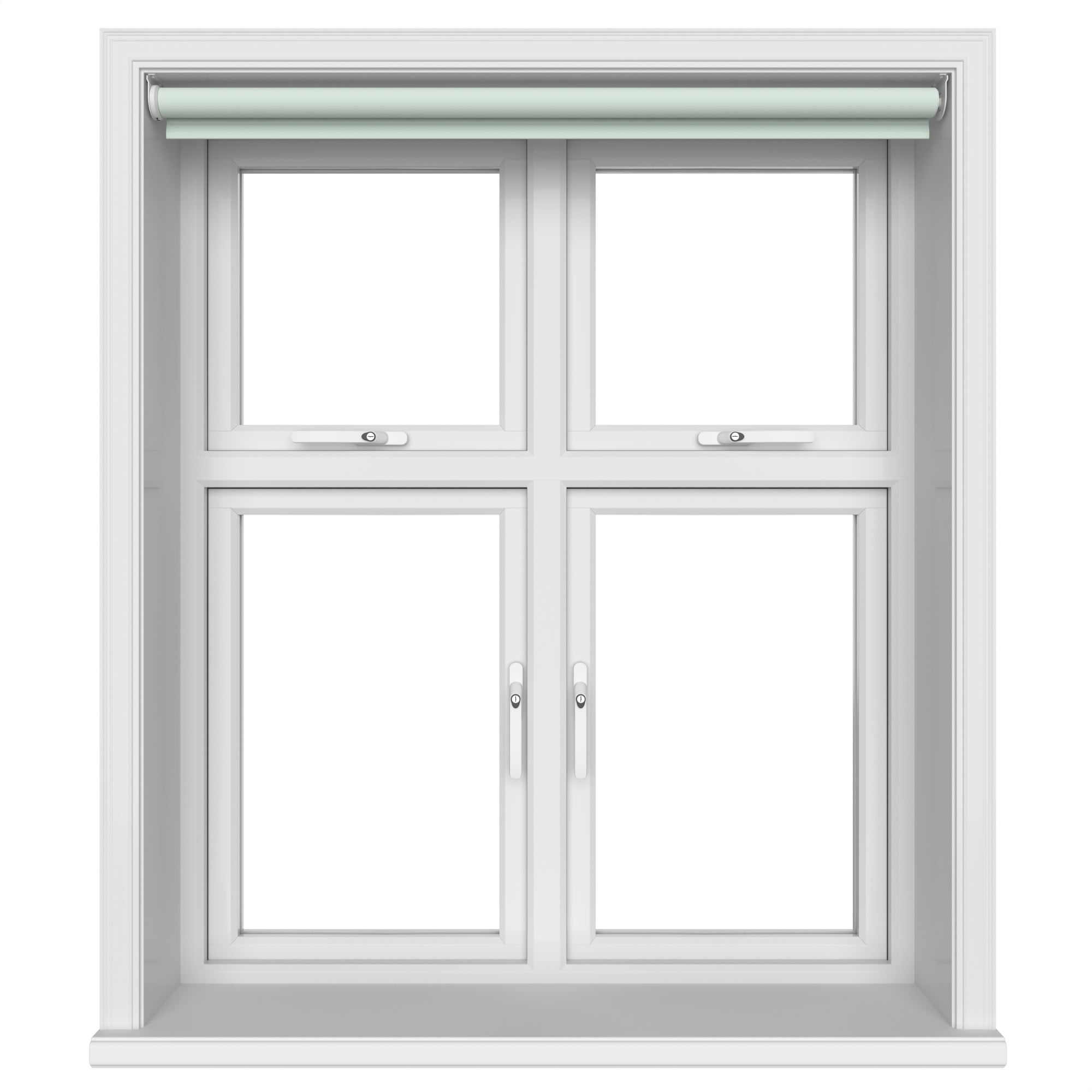 Dover Blackout Powdered Blue Motorised Roller Blind - Image 3
