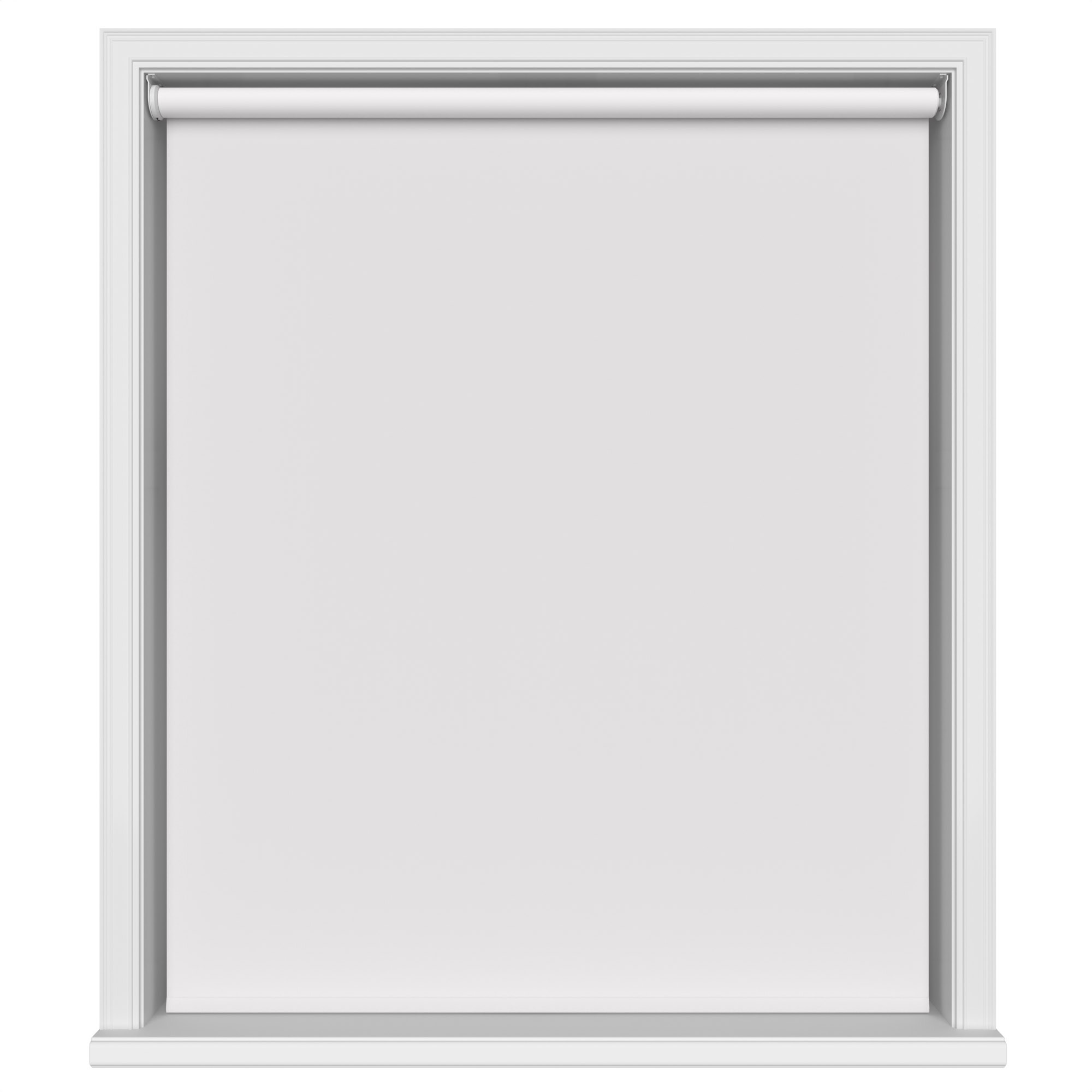 Dover Blackout Frosted White Motorised Roller Blind - Image 2