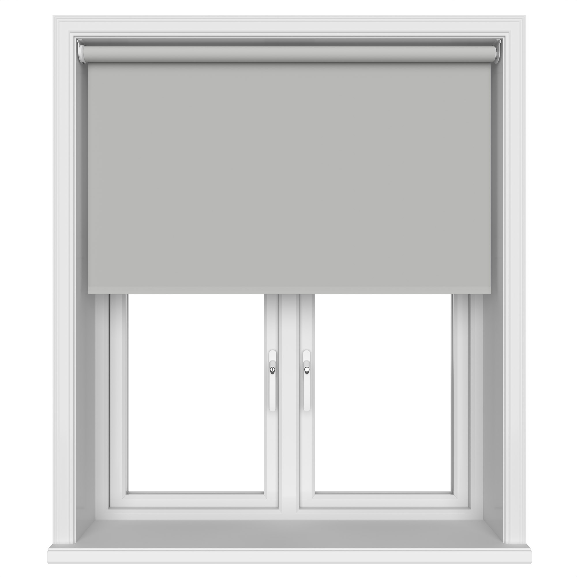 Dover Blackout Stone Grey Motorised Roller Blind