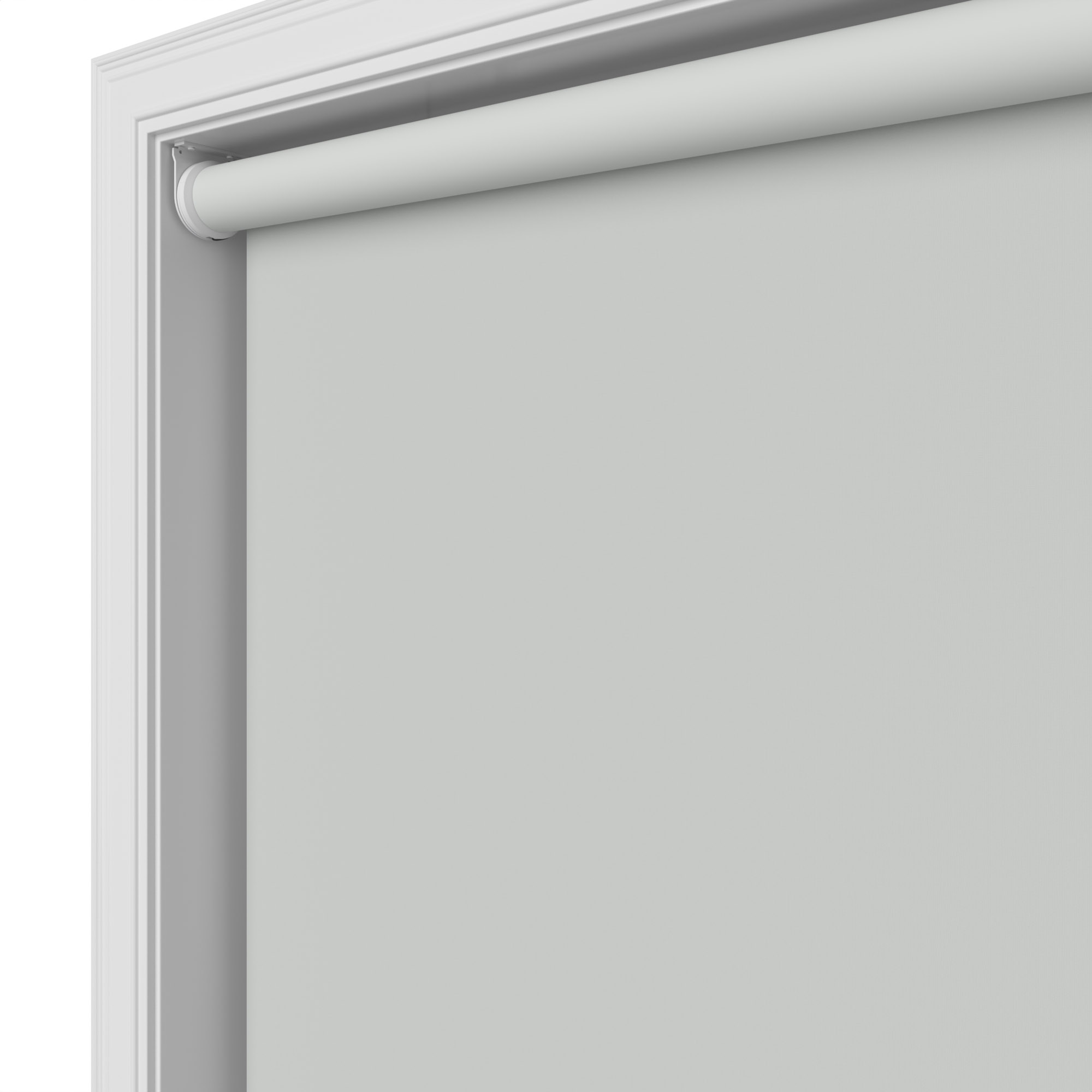 Dover Blackout Mist Grey Motorised Roller Blind - Image 4