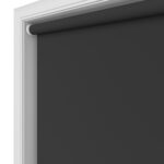 Dover Blackout Jet Black Motorised Roller Blind