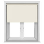 Dover Blackout Chalk White Motorised Roller Blind