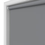 Dover Blackout Graphite Grey Motorised Roller Blind