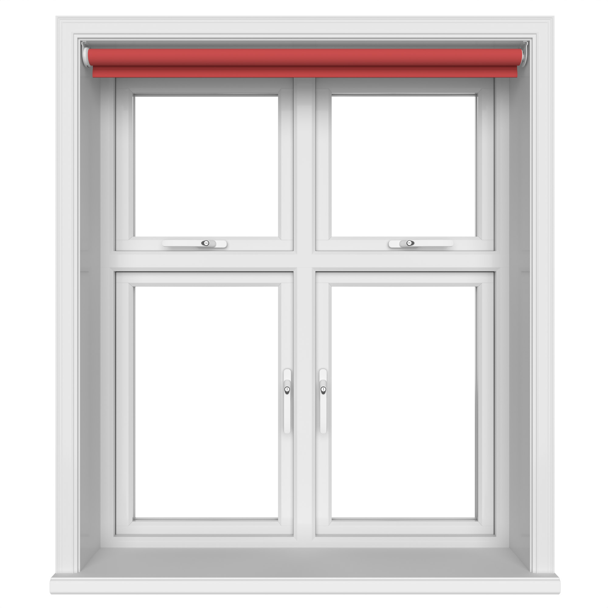 Dover Blackout Flame Red Motorised Roller Blind - Image 3