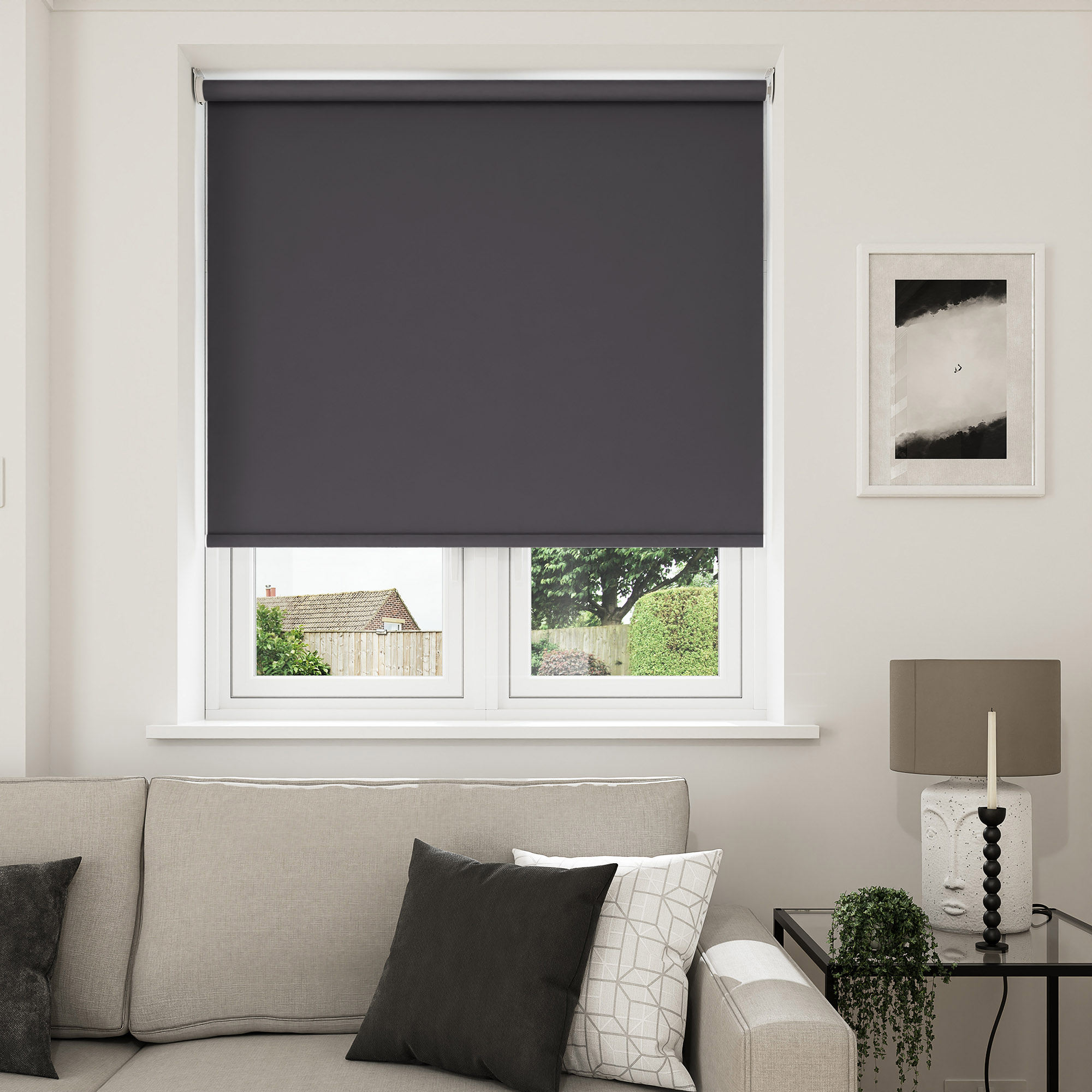 Accent Blackout Slate Ember Motorised Roller Blind - Image 7