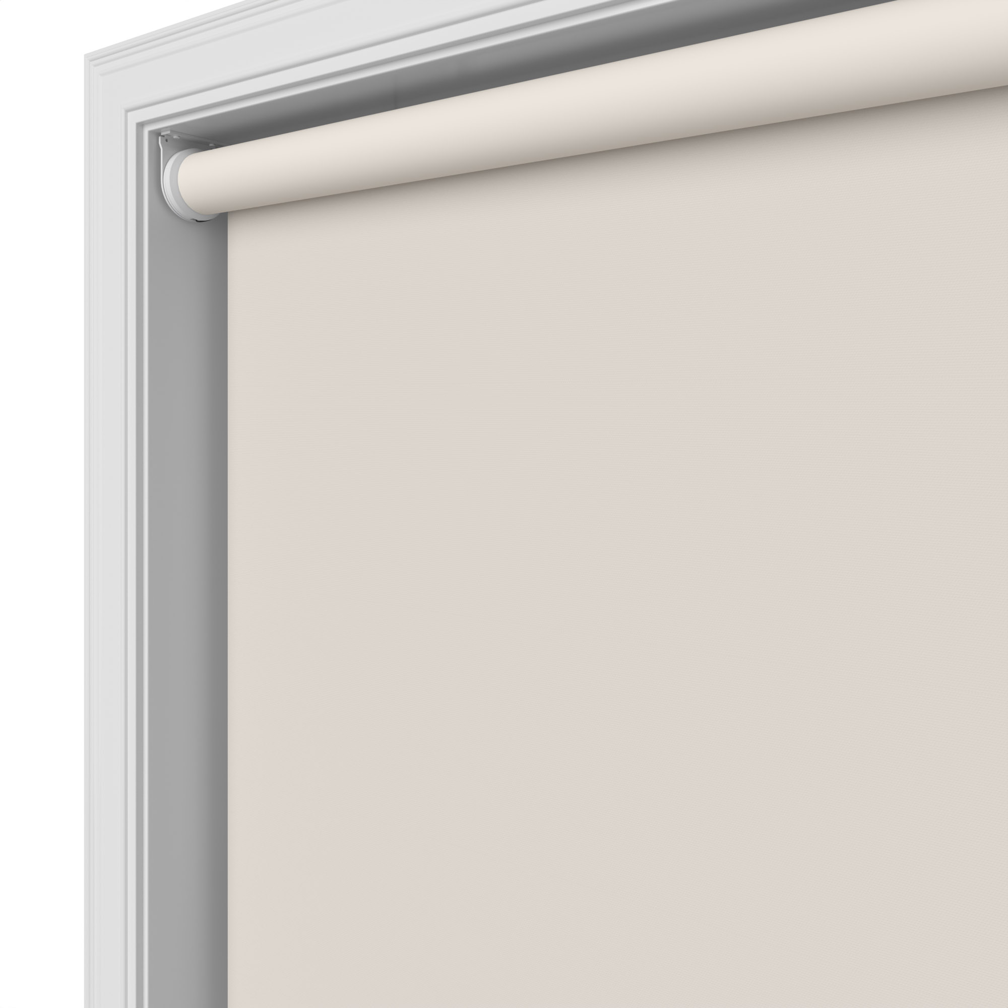 Radiance Blackout Linen Beige Motorised Roller Blind - Image 4