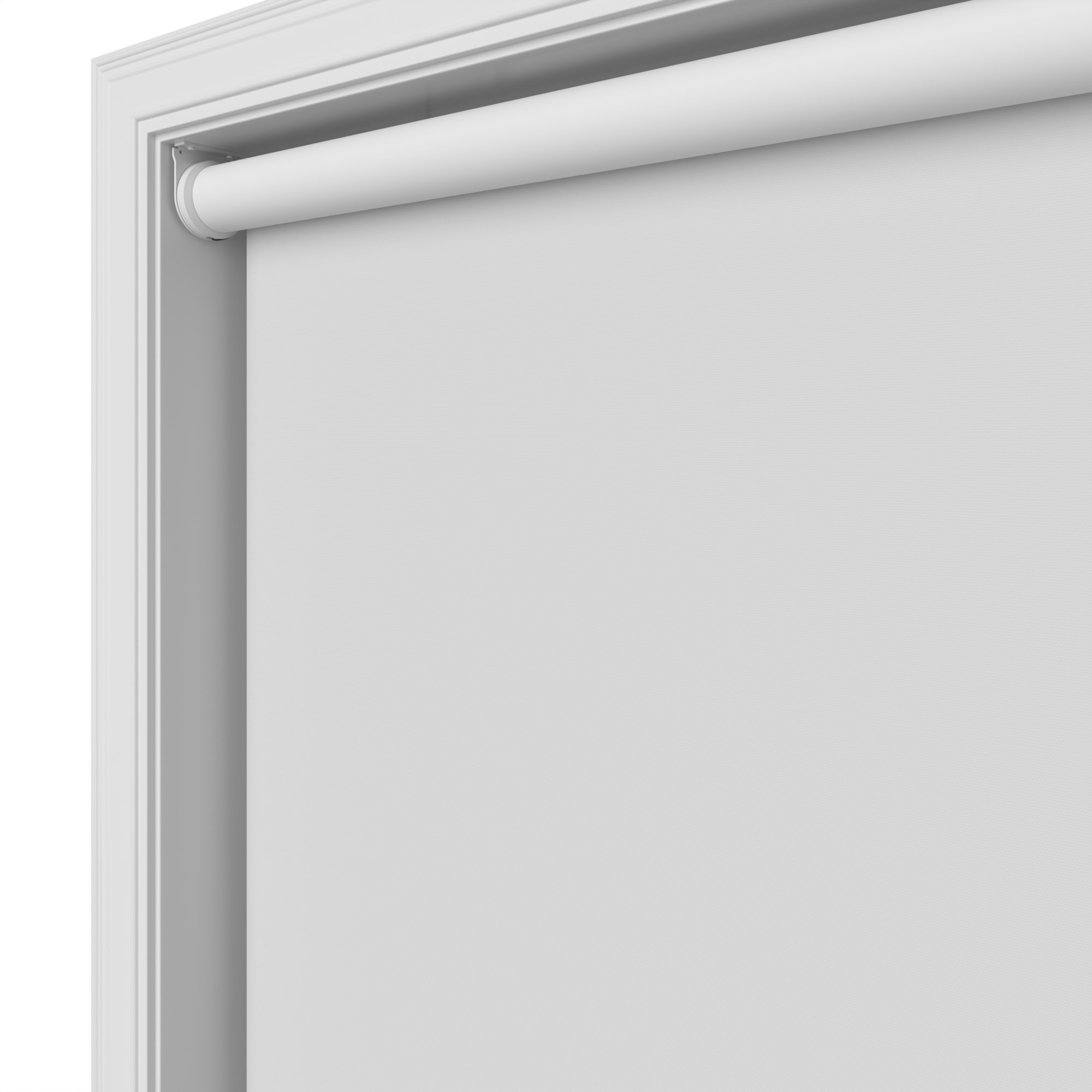 Radiance Blackout Bright White Motorised Roller Blind - Image 4