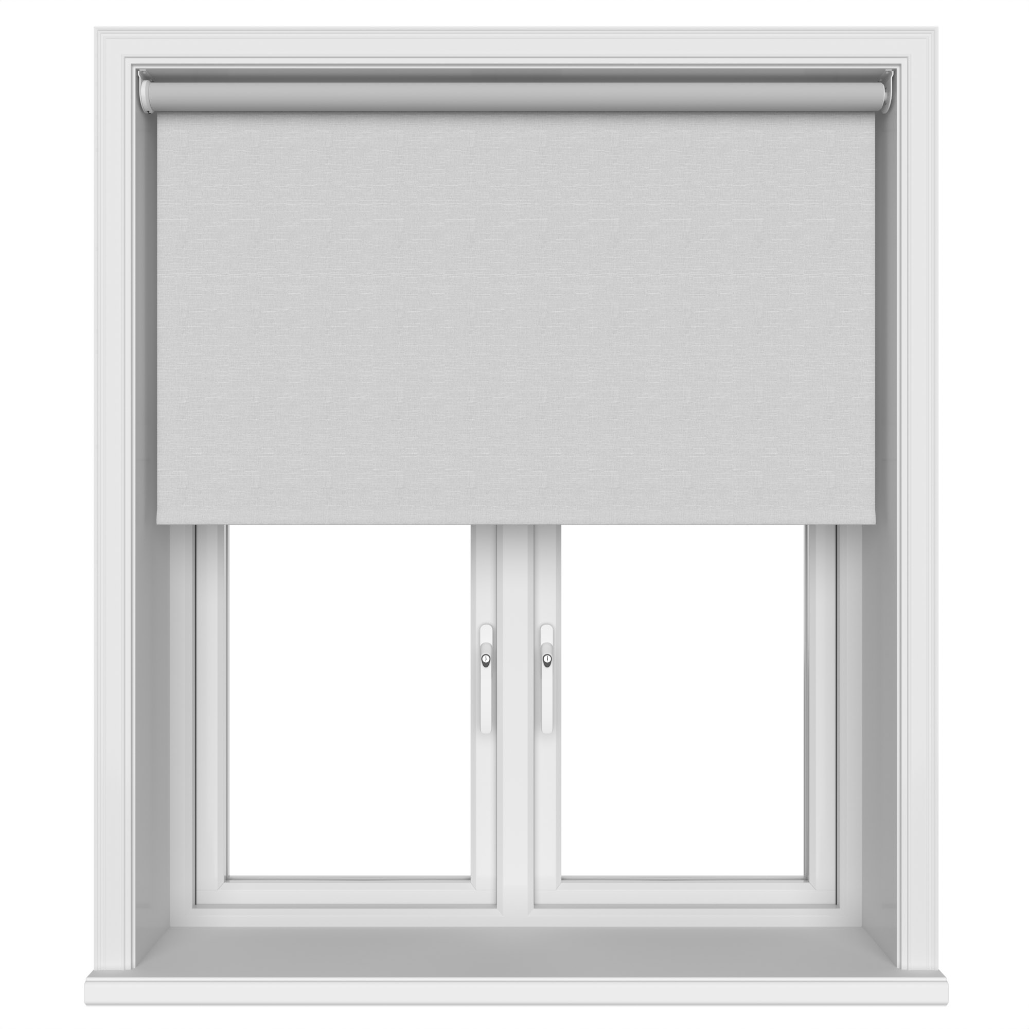 Huxley Blackout Muted Cloud Motorised Roller Blind