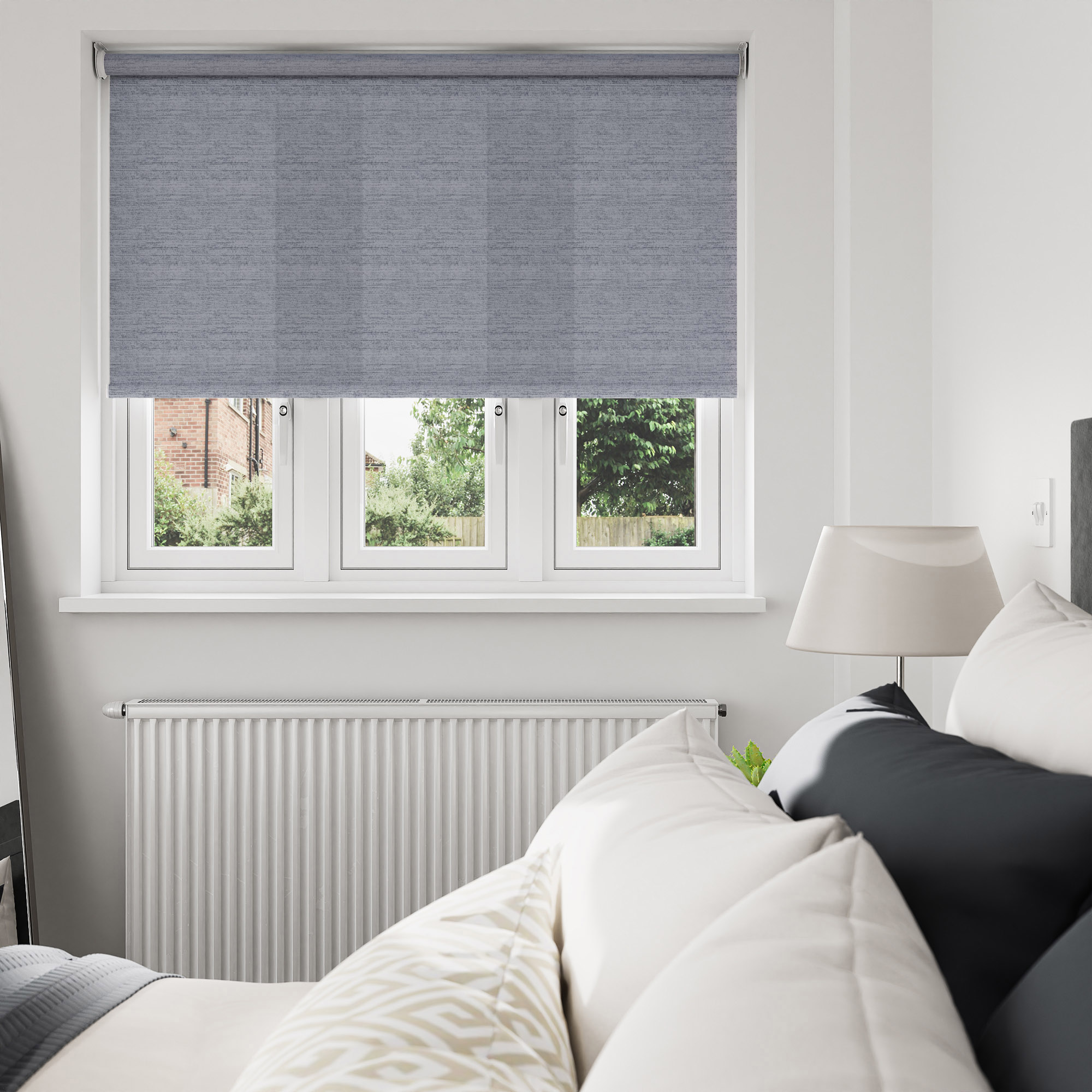 Luxe Navy Motorised Roller Blind - Image 7