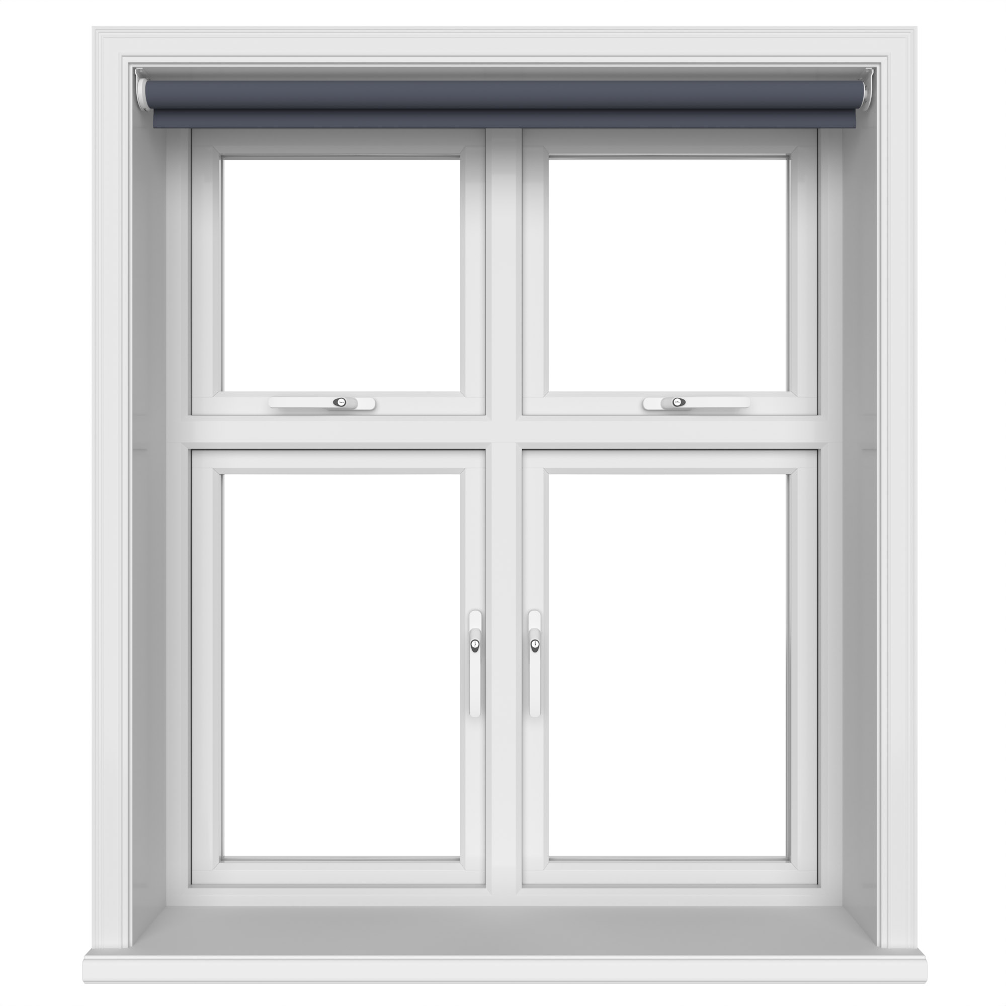 Chester Navy Blue Motorised Roller Blind - Image 3