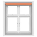 Chester Sunset Orange Motorised Roller Blind