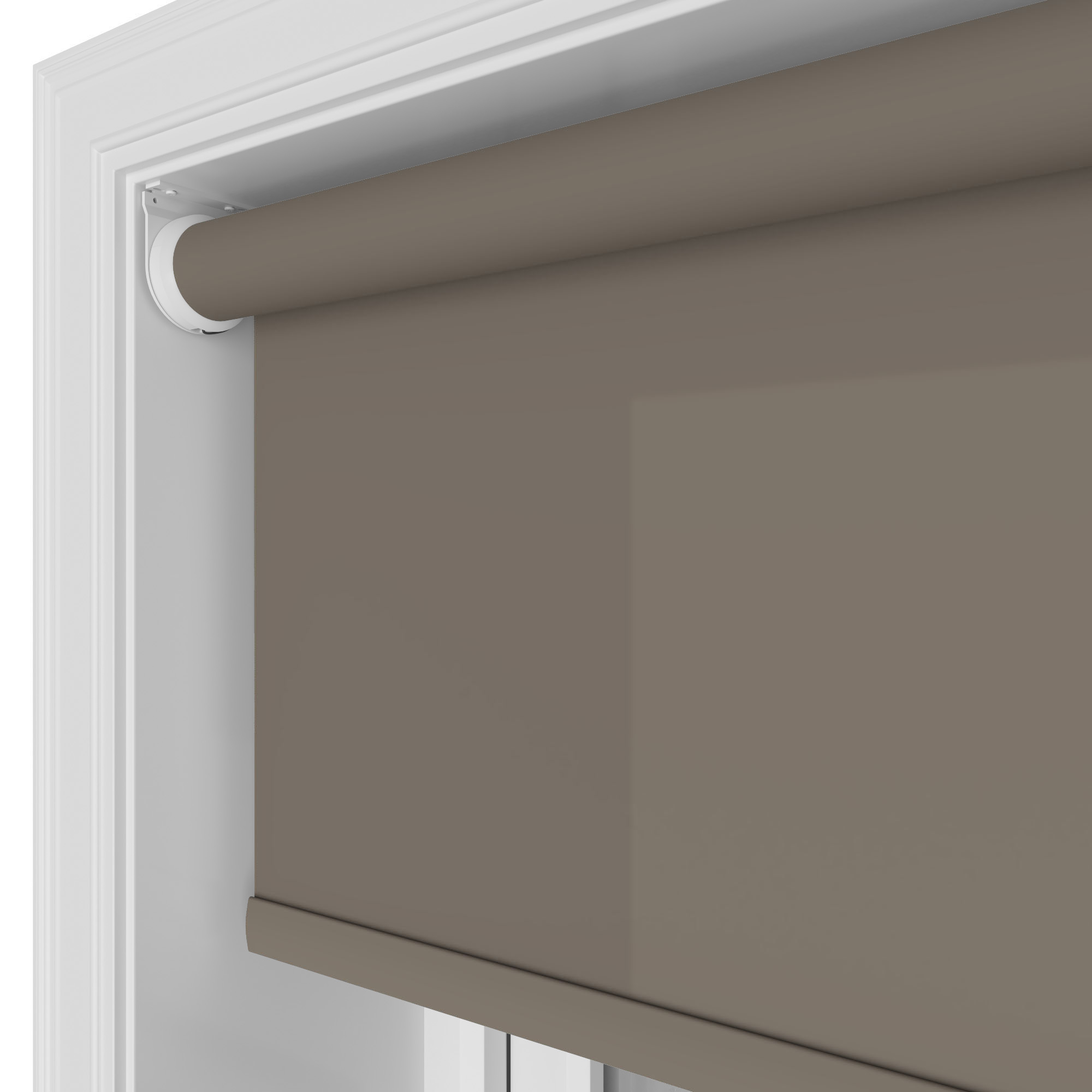Easton Rich Truffle Motorised Roller Blind - Image 4