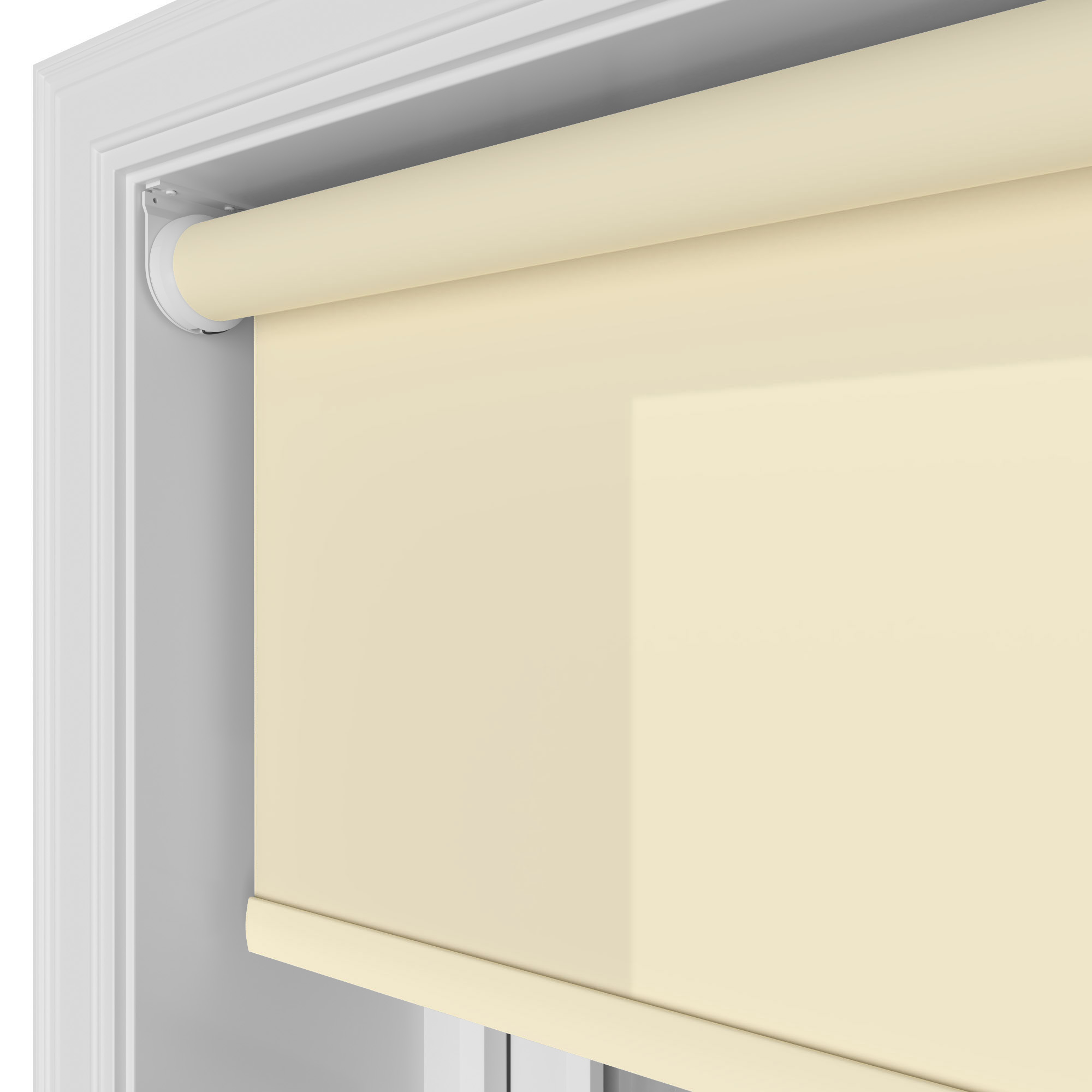 Easton Buttercream Motorised Roller Blind - Image 4